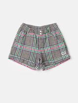 Short de Lã Batida Xadrez ANIMÊ Short de Lã Batida Xadrez ANIMÊ