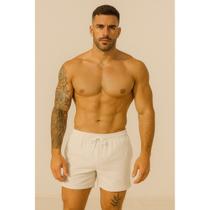 Short de Linho Bermuda Casual Masculino Mauricinho Premium Slim