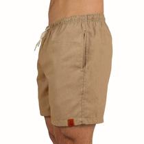 Short De Linho Masculino Básico Mauricinho Premium Lavado De Alta Qualidade Short Linho Praia