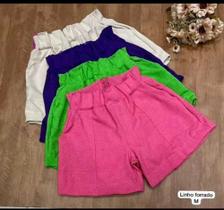 Short de linho tamanho m Short de linho tamanho m