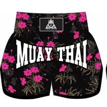 Short De Muay Thai/boxe Flowers