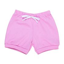 Short de Verão Rosa Encanto para Bebê Menina 100% algodão Short de Verão Rosa Encanto para Bebê Menina 100% algodão