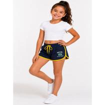Short do Brasil Bordado Infantil Feminino