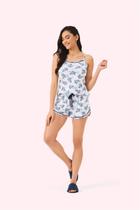 Short Doll Alça Feminino Sabedoria em Malha Mescla - Lua Encantada