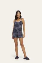 Short Doll Alça New Grid em Algodão - Lua Encantada