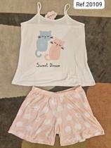 Short-doll alcinha blusinha gatinhos sweet dream Short-doll alcinha blusinha gatinhos sweet dream