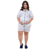 Short Doll Americano Plus Size Amamentação e Pós Operatório Linda Gestante