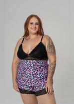 Short Doll Animal Print Plus Size Short Doll Animal Print Plus Size
