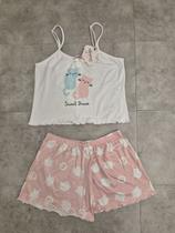 Short-doll cropped alcinha fru-fru gatinhos sweet dream Short-doll cropped alcinha fru-fru gatinhos sweet dream