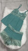 Short Doll de renda verde