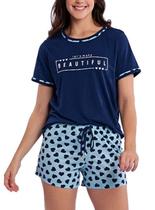Short Doll Desire 916 Feminino Beautiful Poliviscose T. P/XG Short Doll Desire 916 Feminino Beautiful Poliviscose T. P/XG