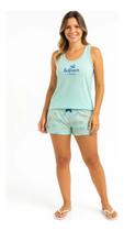 Short Doll Feminino Premium Verão Regata + Short Borboletas -