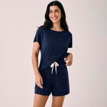 Short Doll Hope Dreams Viscose In26 Marinho Feminino