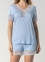 Short Doll Inspirate 119060 Feminino Homewear Renda e Viscose T. P/GG Short Doll Inspirate 119060 Feminino Homewear Renda e Viscose T. P/GG