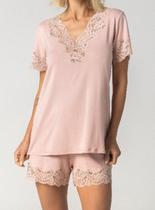 Short Doll Inspirate 119060 Feminino Homewear Renda e Viscose T. P/GG Short Doll Inspirate 119060 Feminino Homewear Renda e Viscose T. P/GG