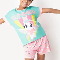 Short Doll Kids Viscose Unicórnio Love Puket Original