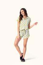 Short Doll Manga Curta Aberto Virtude em Malha Mescla - Lua Encantada Short Doll Manga Curta Aberto Virtude em Malha Mescla - Lua Encantada