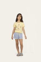 Short Doll Manga Curta Dog Yoga Infantil - Lua Encantada