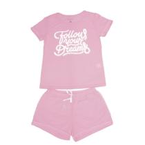 Short Doll Manga Curta Friso/Silk K408 Basic+ Lilás P