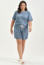 Short Doll Manga Curta Viscolycra Plus Size Cor Com Amor