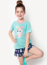 Short doll mc kids eco unicornio skate verde agua puket