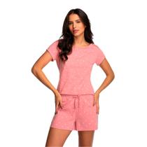 Short Doll Mini Corações Lupo Pijama Feminino Fibra Natural 100% Algodão