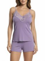 Short Doll Paulienne 032.75 Feminino Renda e Liganete T. 42/48
