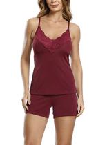 Short Doll Paulienne 032.75 Feminino Renda e Liganete T. 42/48