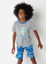 Short Doll Pijama Teen Menino Coelho Snowboard Puket Tamanho:8