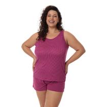 Short Doll Plus Size Pijama Estampado Sortido Feminino