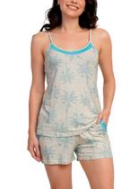 Short Doll Podiun 265062 Feminino Estampado Com Bolsos Viscolycra T. P/GG