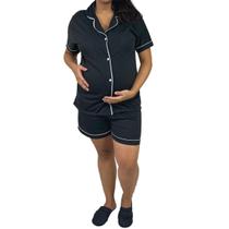 Short Doll Pós Parto estilo Americano Gestante Preto