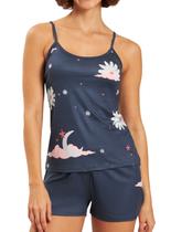 Short Doll Recco B0181 Feminino Alças Finas Estampado Poliéster T. 42/46 Short Doll Recco B0181 Feminino Alças Finas Estampado Poliéster T. 42/46