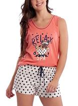 Short Doll Regata Desire 1035 Feminino Estampado Algodão T. P/XG