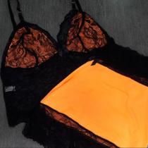 Short Doll sexy com cropped rendado - Short Doll Beth