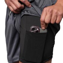 Short Dry Fit Masculino com Bolso Oculto Academia Treino Corrida