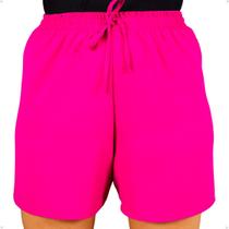 Short Duna Feminino Soltinho Cós Alto Com Elástico Plus Size