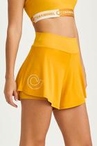 Short Duplo com Silk Cajubrasil Amarelo Mel