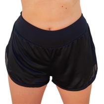 Short Duplo Feminino Academia Fitness Dry Fit Treino Corrida