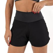 Short Duplo Feminino Flex Zeiq Preto