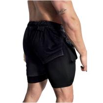 Short Duplo Masculino Academia Treino Corrida Fitness Short Duplo Masculino Academia Treino Corrida Fitness