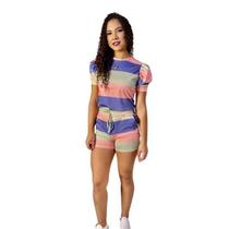 Short e Blusa Tricolor. Short e Blusa Tricolor.