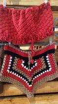 Short e cropped em crochê moda praia estilo blogueirinha - Harmonique moda