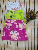 Short e saia estampados