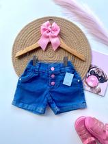 Short e Short saia jeans infantil com lycra