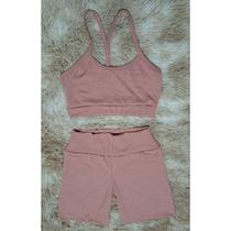 Short e Top Conjunto Feminino Academia Cintura alta Short e Top Conjunto Feminino Academia Cintura alta