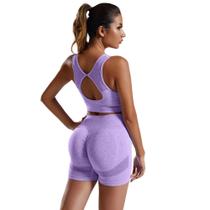 Short E Top Fitness exercício funcional Aumenta Levanta Empina Bumbum Para Academia Treino Corrida