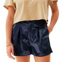 Short Easy Lança Perfume Alfaiataria AV24 Marinho Feminino Short Easy Lança Perfume Alfaiataria AV24 Marinho Feminino