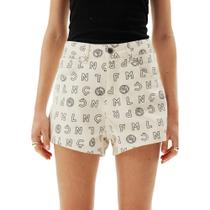 Short Easy Lança Perfume Relaxed AV24 Off White Feminino