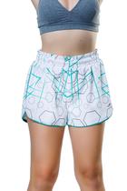 Short Elite Running Feminino 33706 - Branco e Verde